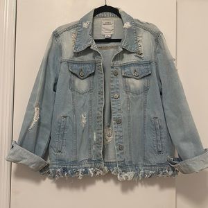 Oversized denim jacket